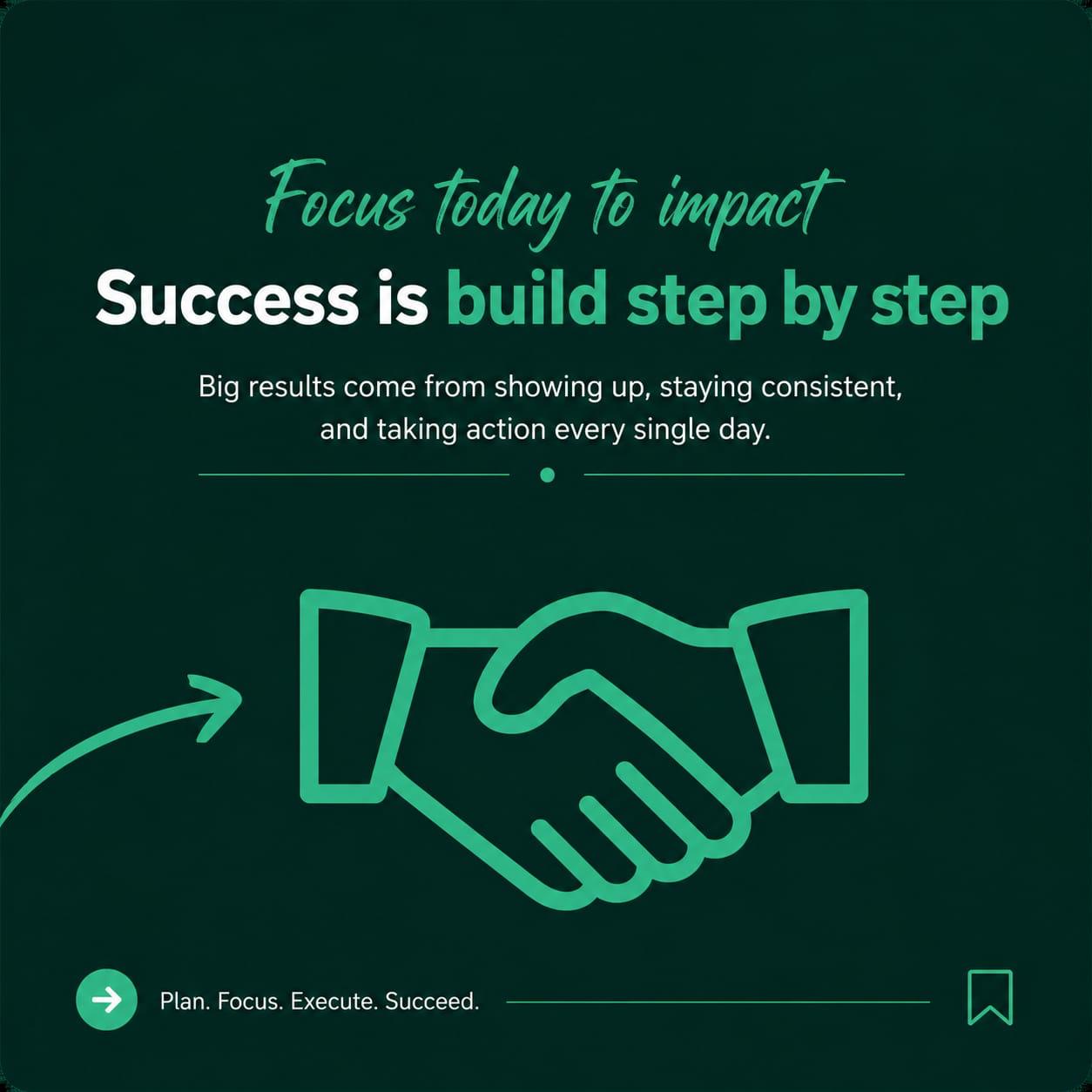 Success is build step by step carousel slide